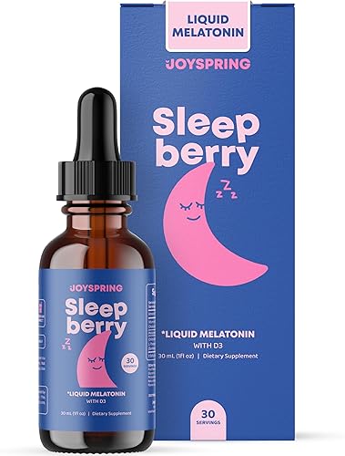 Miniatura 3 de JoySpring Genius Drops - Suplemento cerebral para niños y melatonina SleepBerry para niños con saúco, melatonina líquida para apoyar el sueño de los