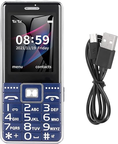 Cuifati Teléfono para personas mayores desbloqueado, 2G GSM Senior actualización de teléfono celular LCD de 2.4 pulgadas, una llamada clave, anillo,