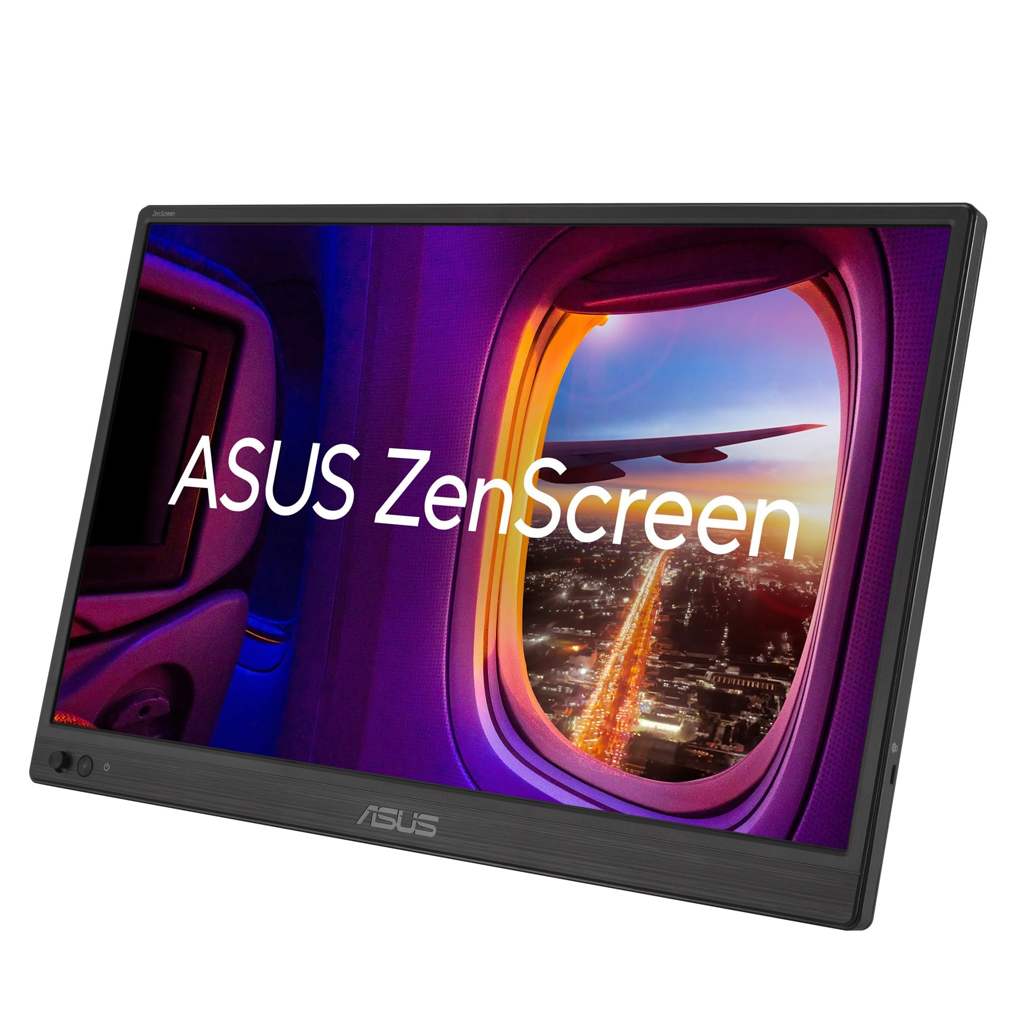 ASUS ZenScreen MB169CK, Monitor Portatile da 15,6", Full HD IPS (1920x1080), Doppia Porta USB-C, Mini-HDMI, Tecnologia Flicker Free e Filtro Luce Blu, Superficie Anti-riflesso, Nero