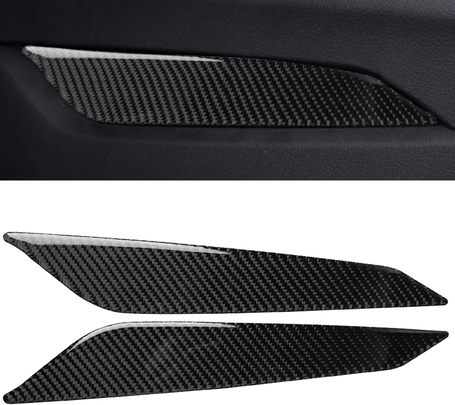 Gear Shift Side Decoration Cover Sticker Decal Trim for Audi A4 B9 2017 2018 2019 Car Interior Accessories Carbon Fiber