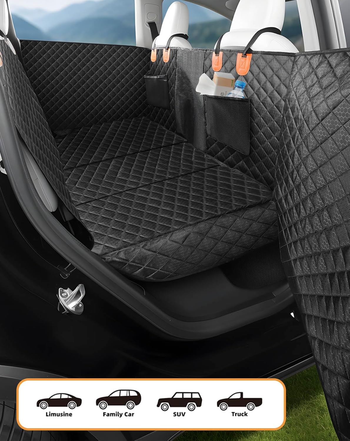 EVMODS for Tesla Car Dog Seat Cover,Car Back Seat...