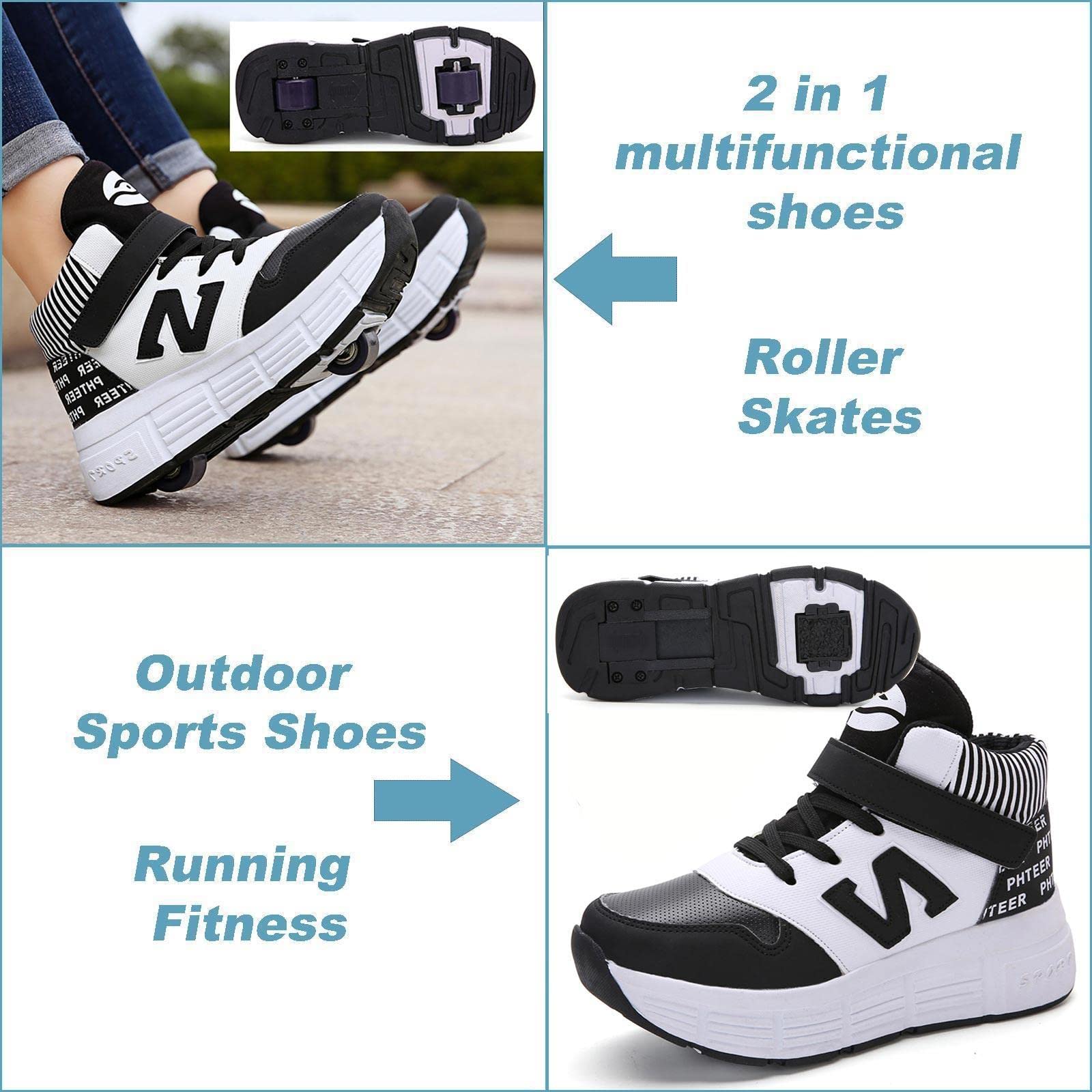 Scarpe Rotelle Estive Scarpe Con Rotelle Retrattili QMJ In