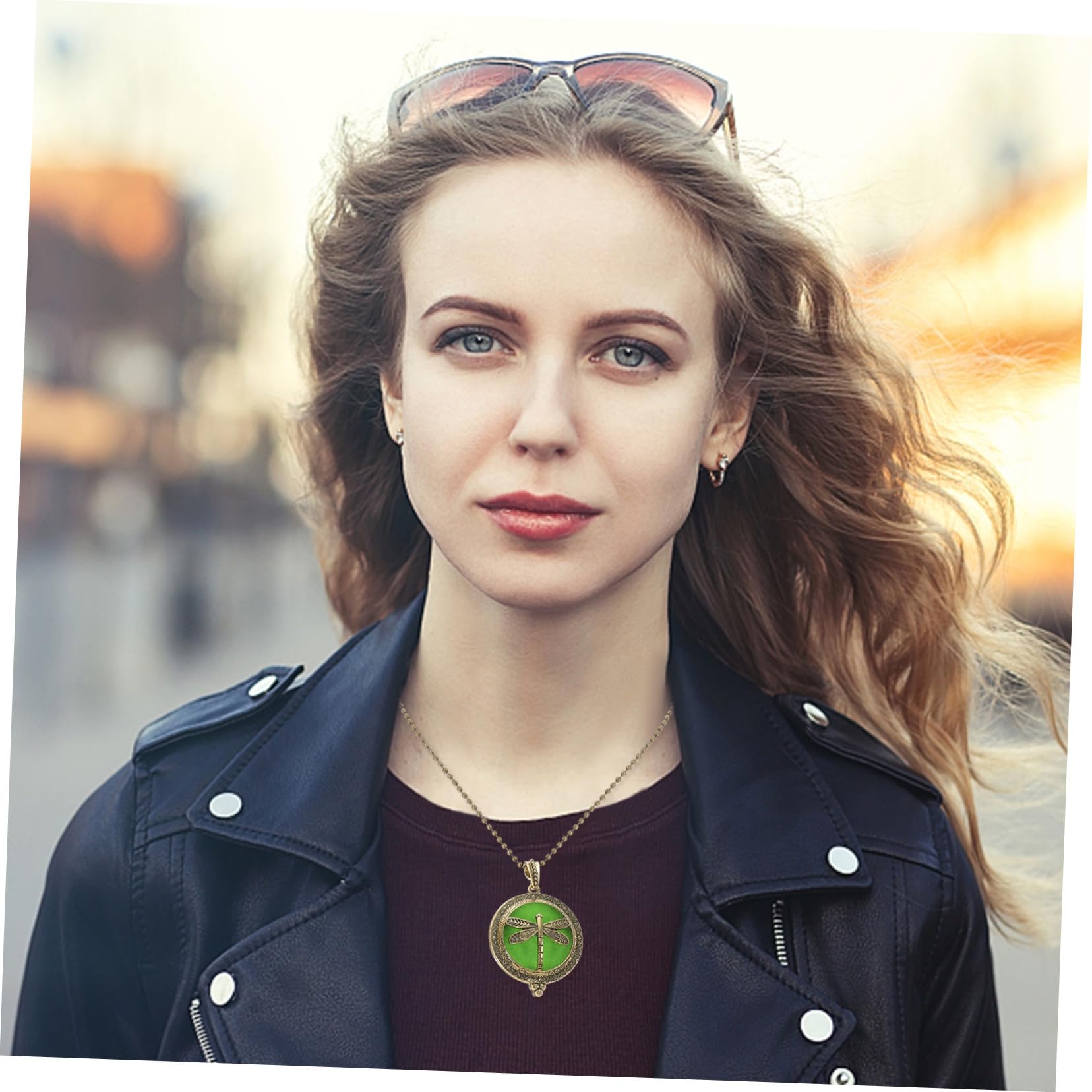 Collana Diffusore Aromaterapia Donna 5 Pezzi Lega Stile Casual