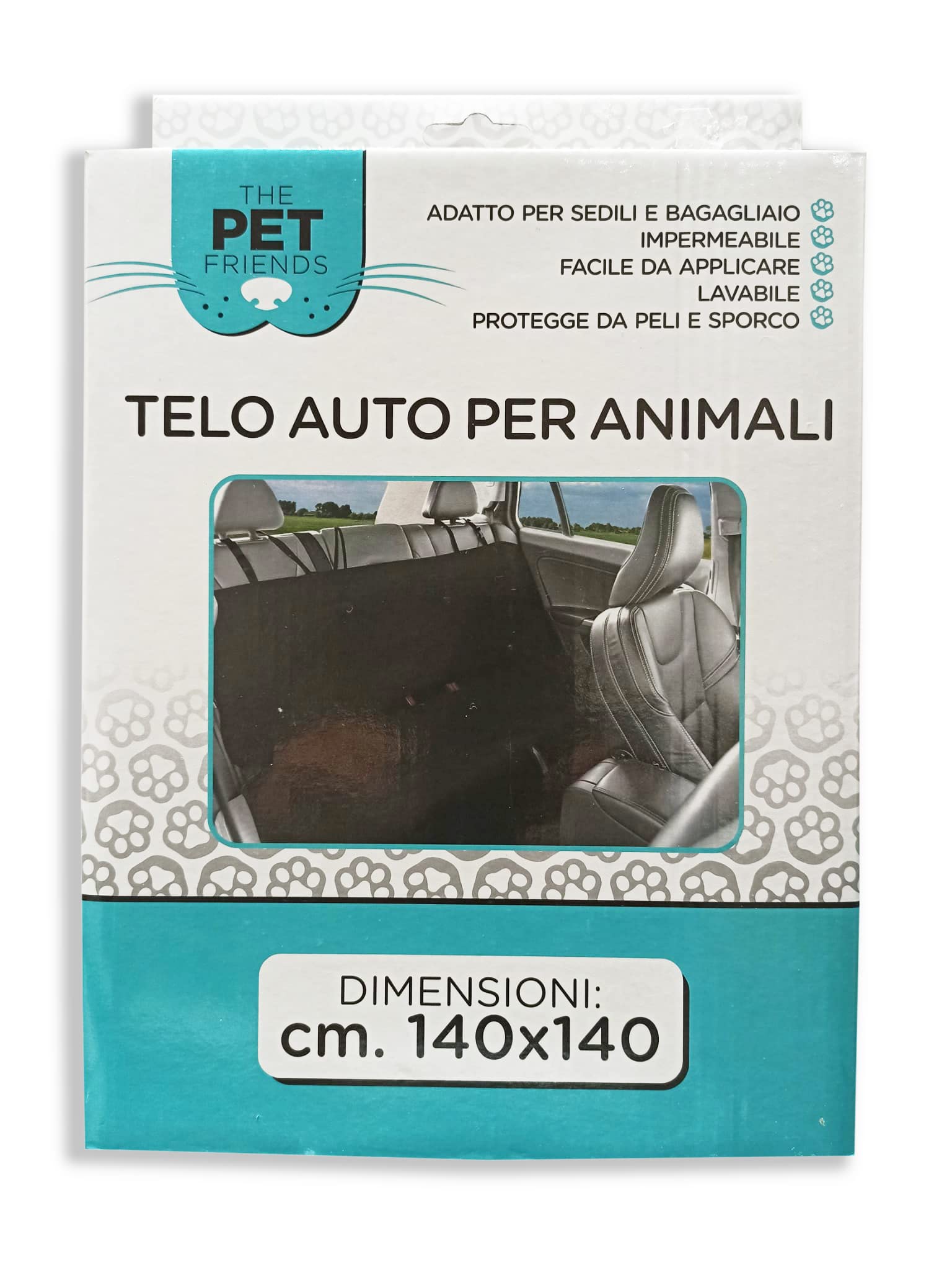 Home Tresor Telo Auto Per Cani Impermeabile: Coprisedile Posteriore 140x140 Cm, Protezione Da Peli E Sporco, Grigio Scuro - 5
