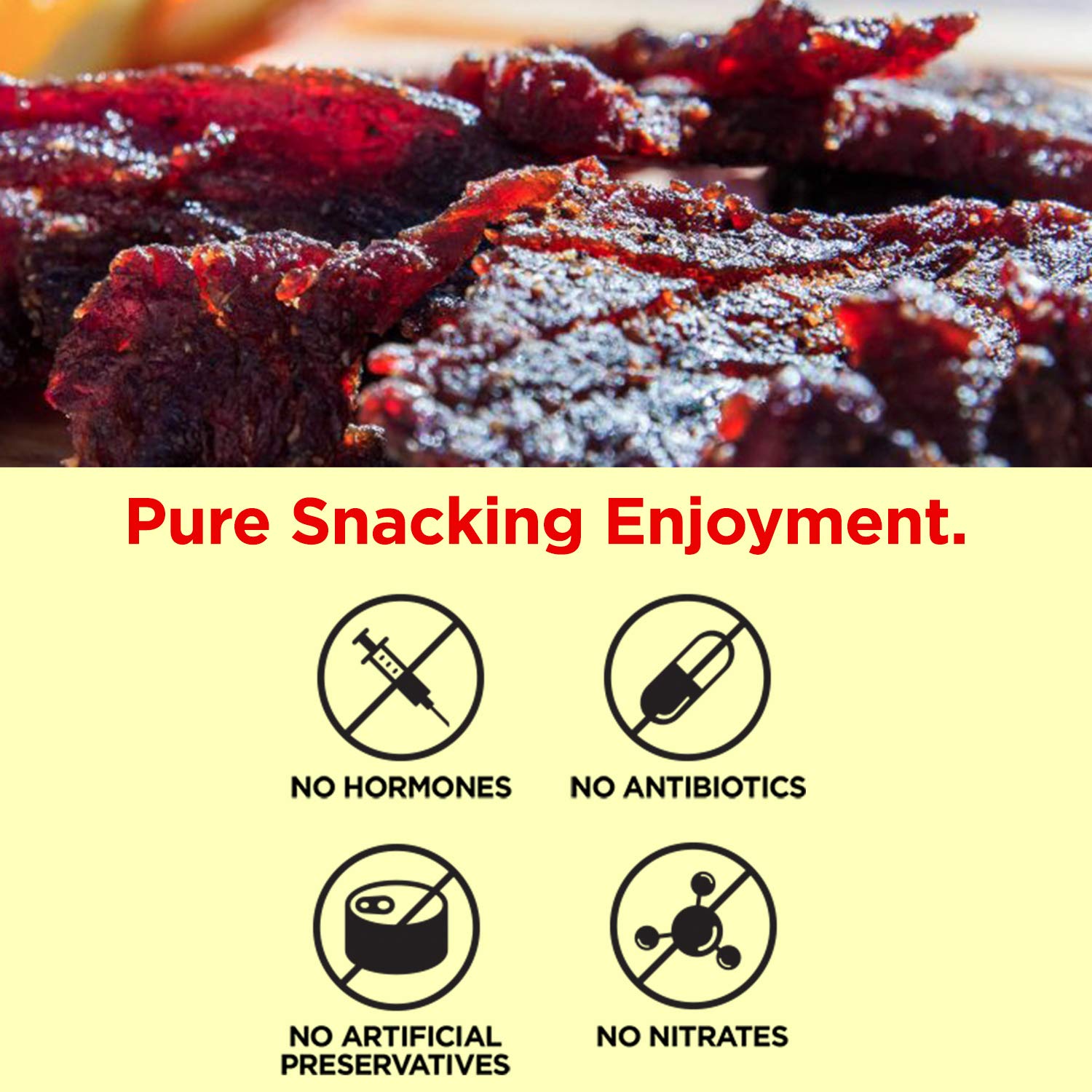 IPA Craft Beer Grass Fed Beef Jerky - 100 Calorie Snacks, Gourmet Healthy Low Carb, High Protein - Keto Friendly India Pale Ale Flavor (3 Packs)