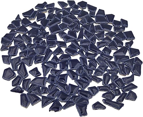 Vista 27 de Azulejos de mosaico de cerámica de 7.05 oz para manualidades, azulejos de mosaico de porcelana de 0.2 x 0.8 pulgadas para decoración del hogar