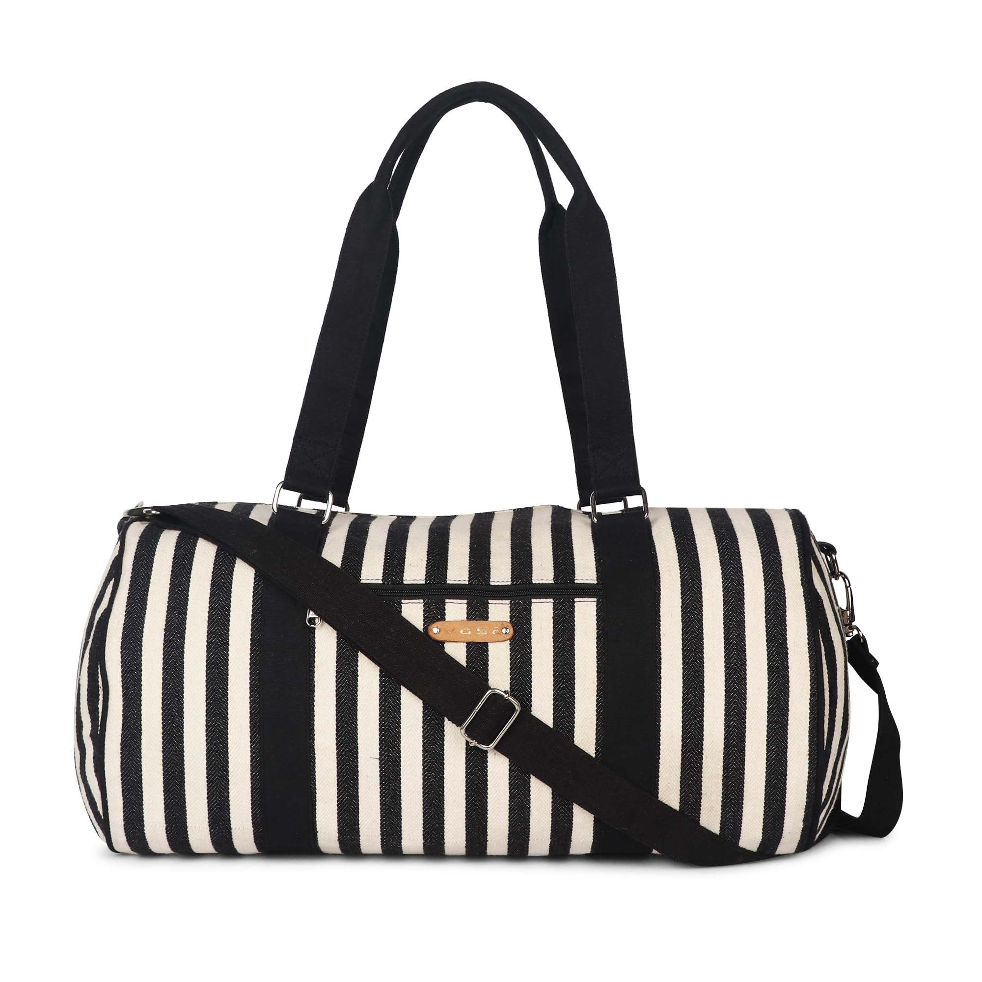 Duffel Bag - Stylish and Durable Travel, Gym, and Sports Bag for Everyday Use (Natural)-image-6