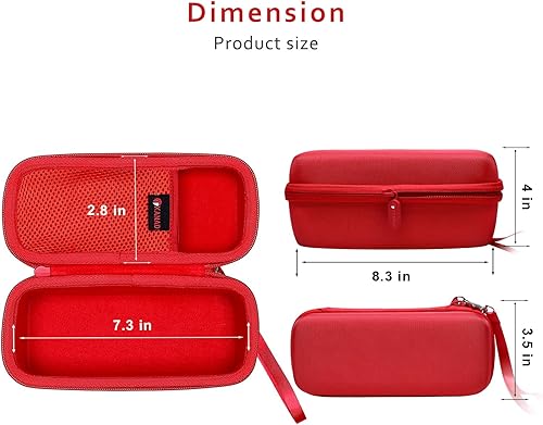 Vista 21 de XANAD Funda rígida compatible con JBL Flip 7/6/5 Essential o Sono Roam 2/1 Altavoz portátil impermeable, bolsa protectora de almacenamiento de Gris