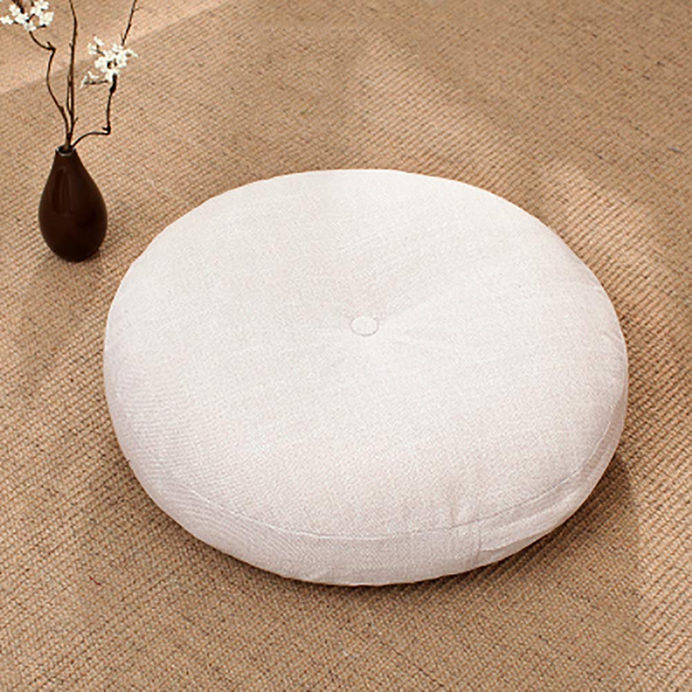 Futon épais haut de gamme de style japonais en chiffon blanc lavable pour sol