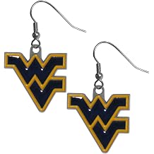 NCAA Siskiyou Sports Womens West Virginia Mountaineers Dangle Earrings One Size Team Color
