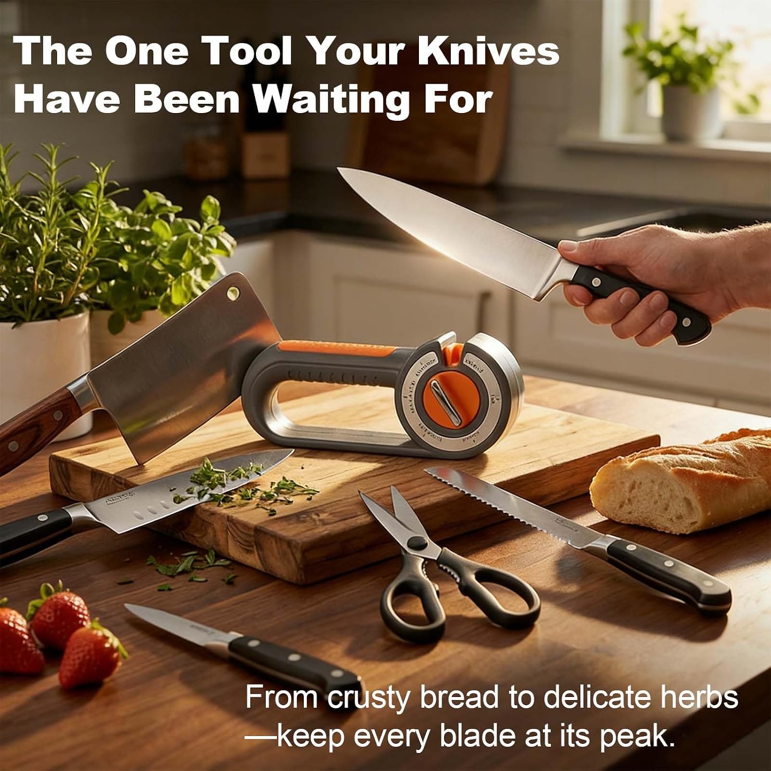 6-in-1 Knife Sharpener for Kitchen