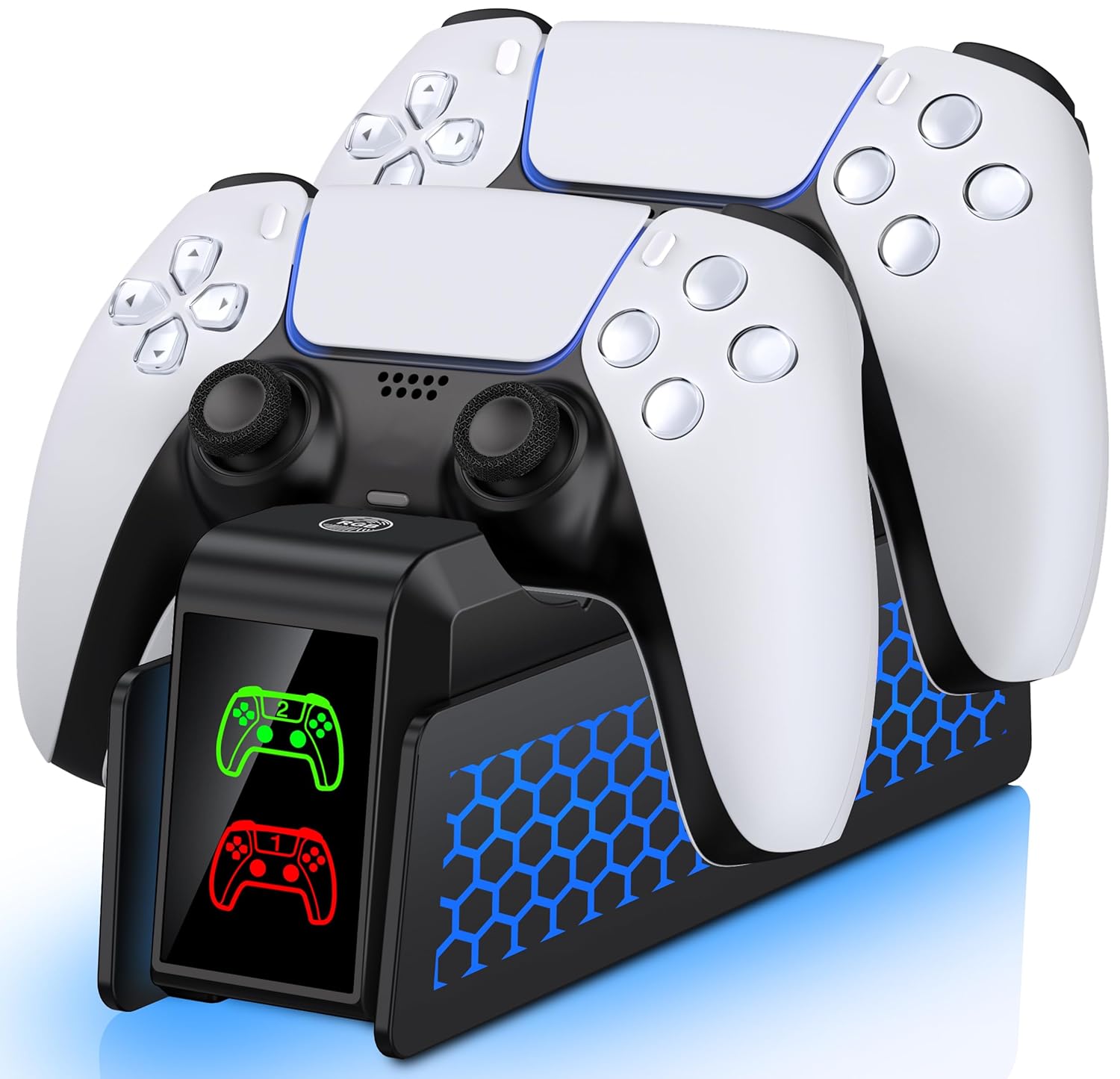 Controller Charger for PS5 Dualsense Controllers with LED Indicator Light Dual Stand Charger Dock for PS5 Controller Charging