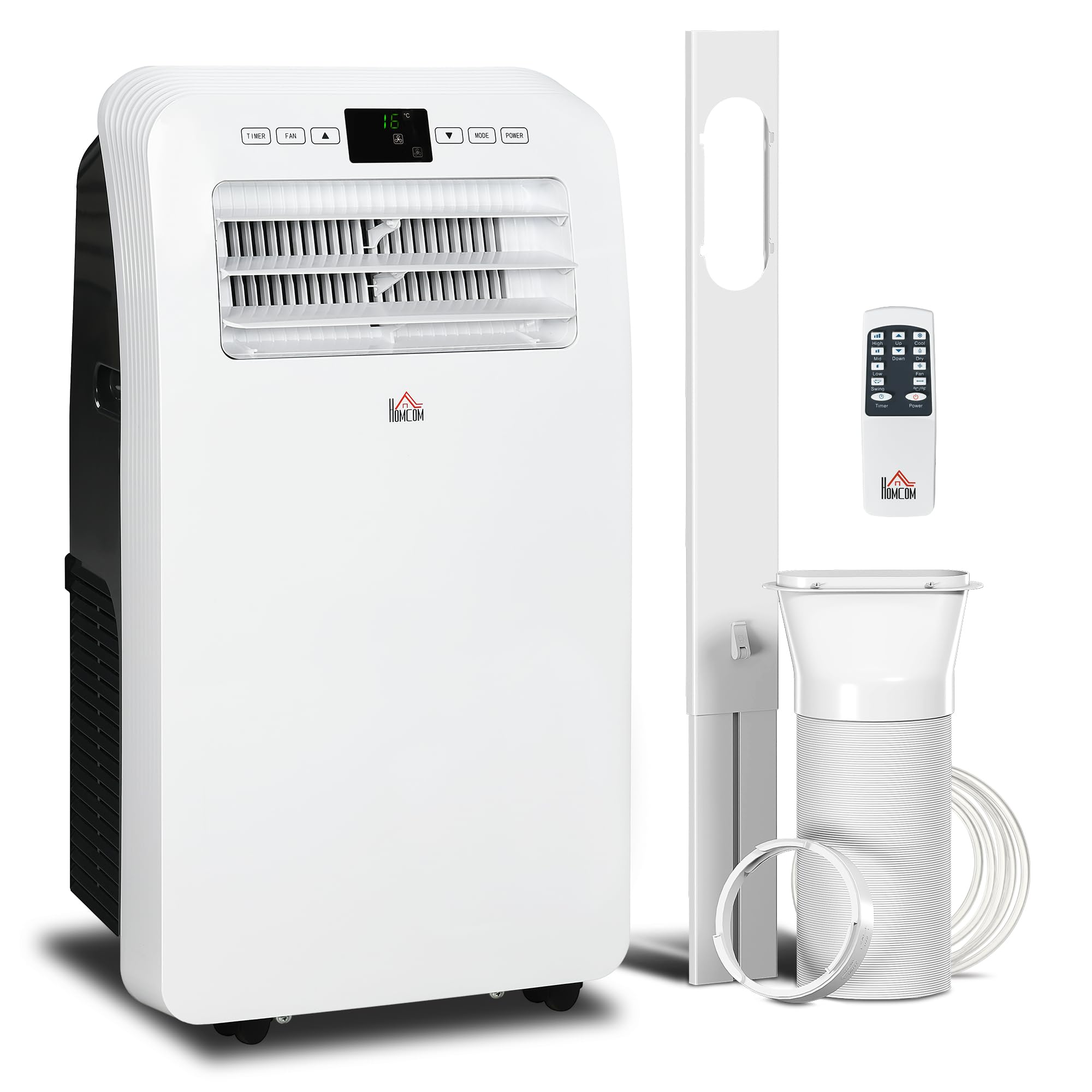 HOMCOM 11500 BTU Portable Air Conditioner with Dehumidifier Cooling Fan for Rooms Up To 550 Sq Ft Portable
