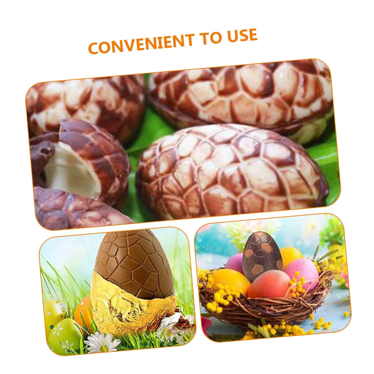 TOPBATHY 15 Juegos De Moldes De Chocolate Moldes Transparentes Para Dulces Moldes De Doble Taza Para De Chocolate Pequeños Plantillas Para Galletas Moldes Para Comida De Pascua