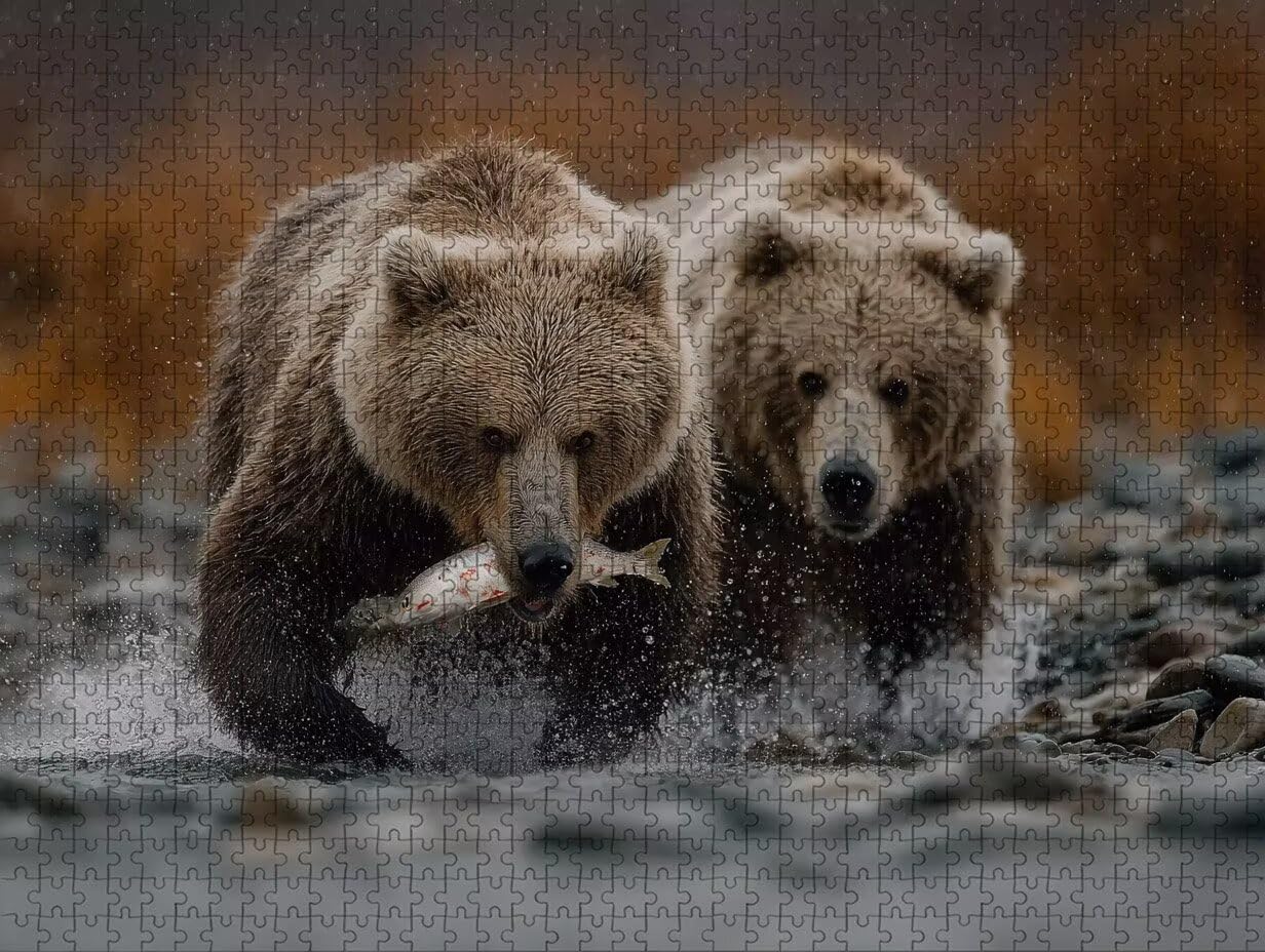 Puzzle 2000 elementów dla dorosłych urocze, drewniane puzzle, 99 x 70 cm, dla mężczyzn, kobiet, starszych, seniorów, części, ściśle do siebie pasują, dekompresja, dekoracja ścienna, prezenty dla