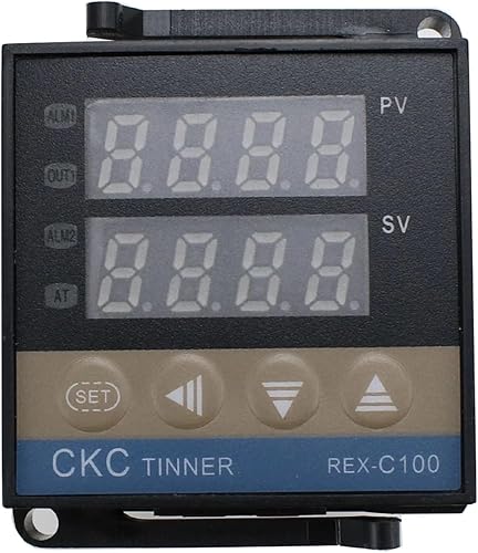 Miniatura 3 de INFRI REX-C100 Digital RKC PID Thermostat Temperature Controller Digital REX-C100 40A SSR RelayK Thermocouple ProbeHeat Sink(RKC-C100 KIT 2Pcs)