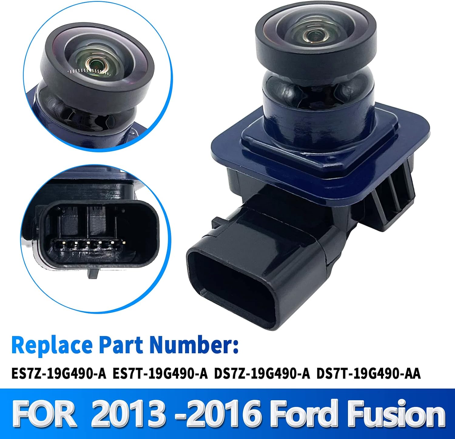 Rear View Back Up Camera Reversing Parking Assist Camera Compatible with Ford Fusion 2013-2016 Replaces ES7Z19G490A ES7Z-19G490-A DS7Z19G490A DS7Z-19G490-A