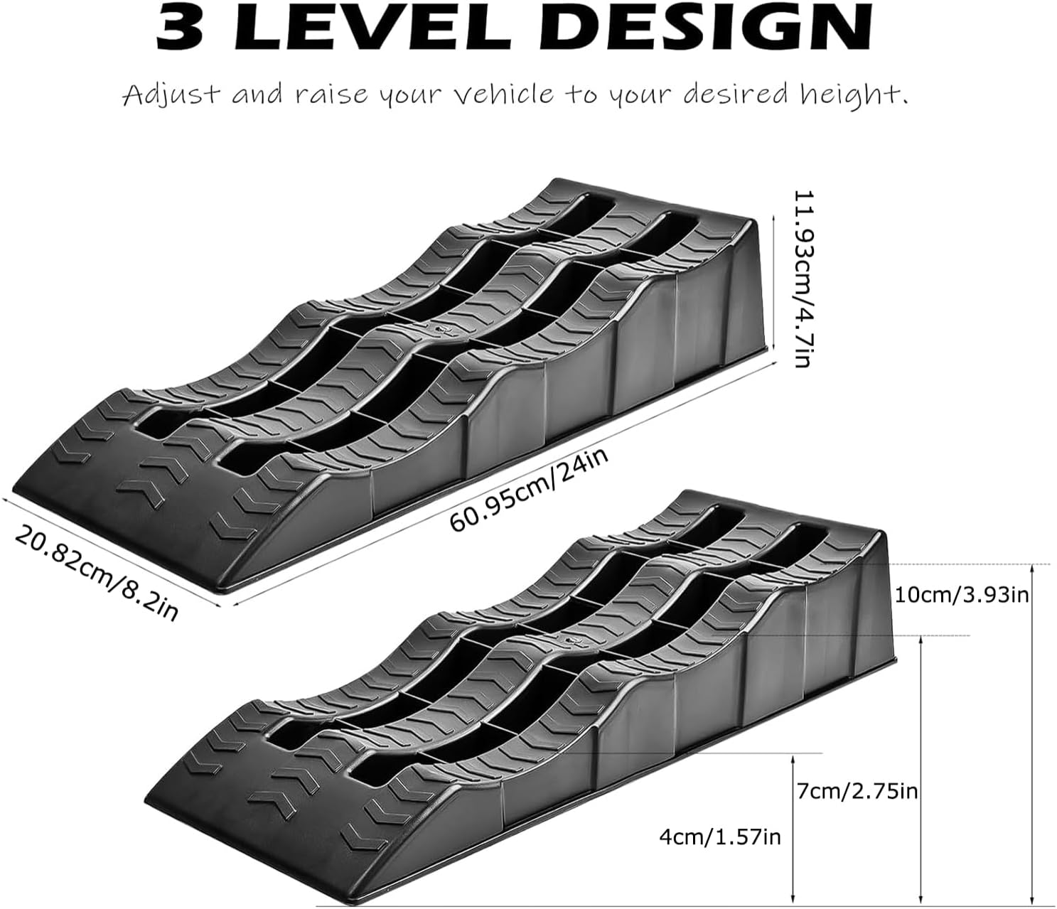 Leveler Wheel Chocks - Camper Leveling Blocks RV Wheel Chocks - Uneven Ground Parking Tools Trailer and Levelers for Stabilizing Uneven Ground