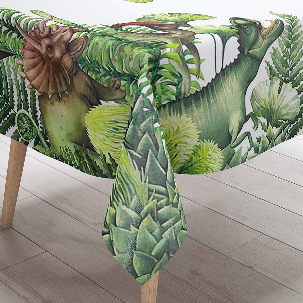 Tovaglia Rettangolare Impermeabile Floreale 140x140 Cm - Antimacchia E Antipolvere Per Cucina E Giardino, Tema Tramonto