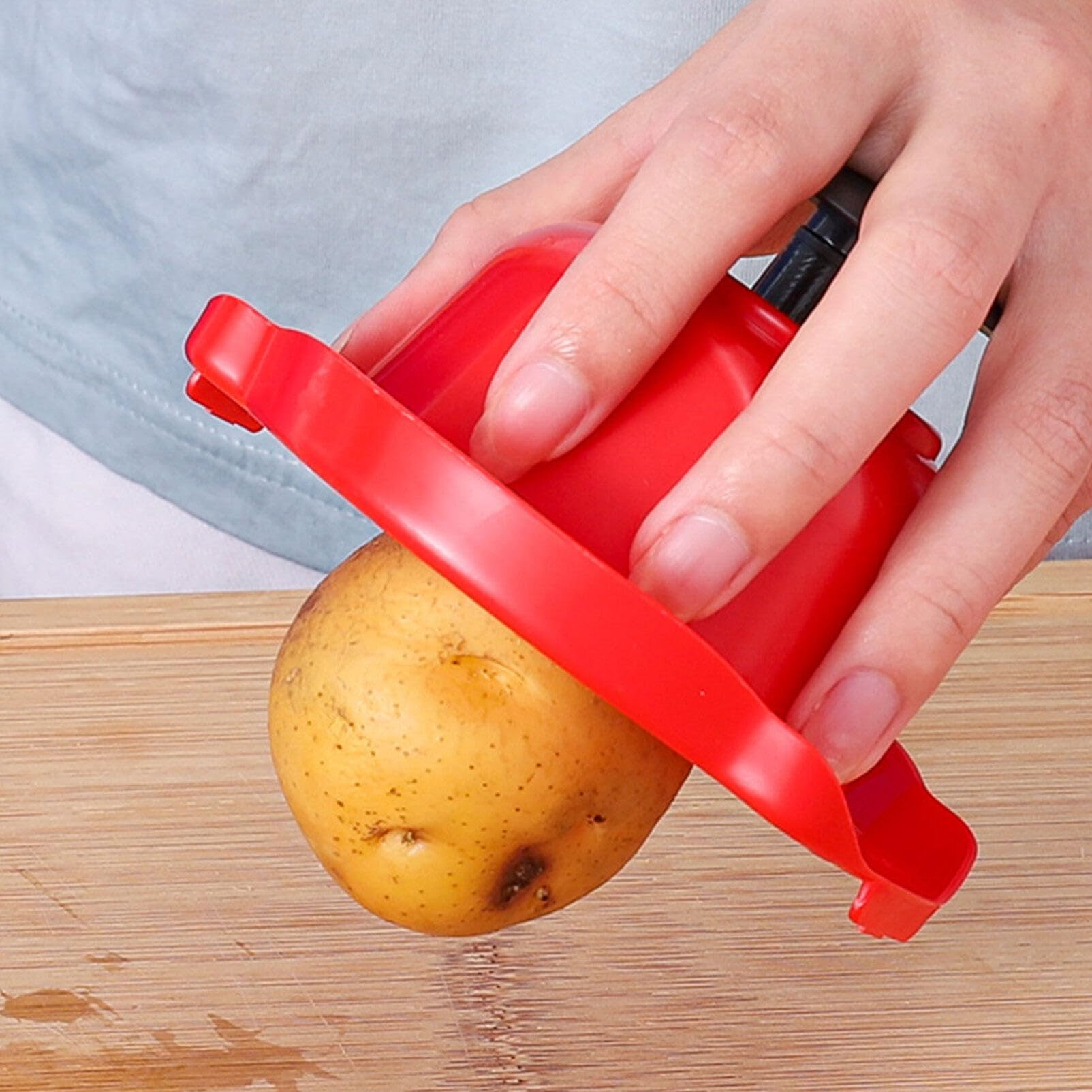 Garneck Protector de Dedos para Cortador de Verduras Cebolla Fruta Repollo