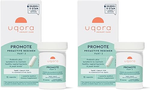 Miniatura 8 de Uqora Promociona - Apoya la salud vaginal* - Probiótico para mujeres con lactoferrina, Lactobacillus Acidophilus y Lacticaseibacillus Rhamnosus -
