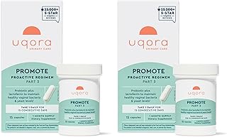 Uqora Promote - Support Vaginal Health* - Probiotic for Women with Lactoferrin, Lactobacillus Acidophilus & Lacticaseibacillus Rhamnosus - Vaginal Probiotics - Gluten-Free - 30 Capsules (2 Pack)