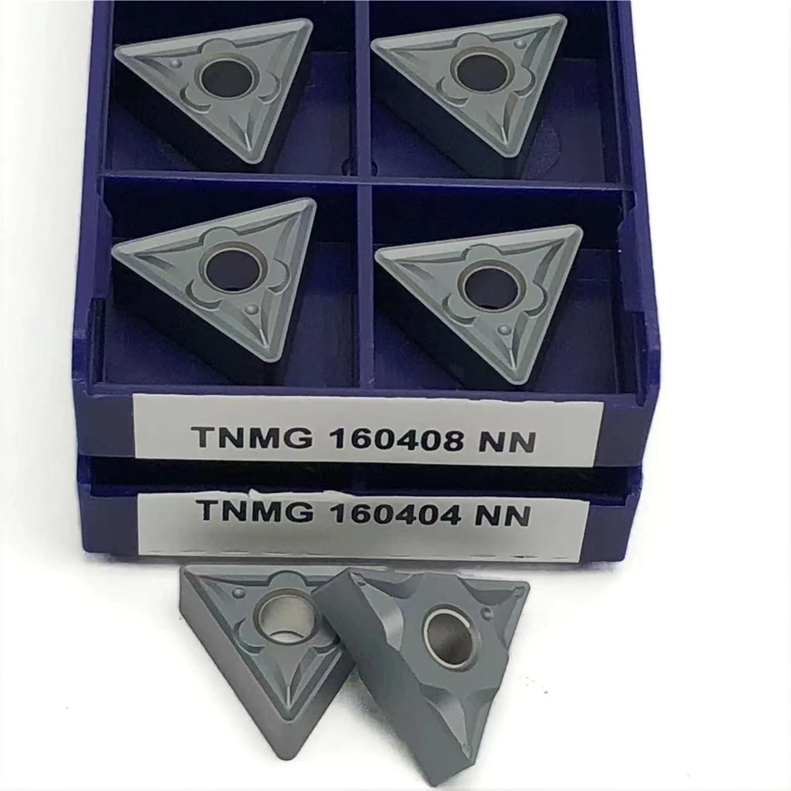 10 Uds TNMG160404 TNMG160408 Nn fresadora de torneado metal duro Fabricación piezas acero inoxidable TNMG 160404/160408 herramienta CNC Herramienta de Torno(TNMG 160404 NN LT10)