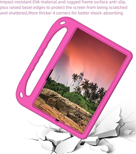 Miniatura 2 de Funda para tableta para niños con asa y soporte a prueba de golpes cubierta de protección completa ligera para xiaomi pad 66 pro 11 pulgadas rosa