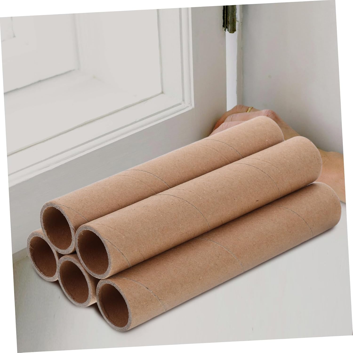 jojofuny 5pcs Cylindrical Paper Tube for Poster Storage Lightweight Cardboard Mailing Tubes for Art Blueprints Crafts Versatile Easy to Transport