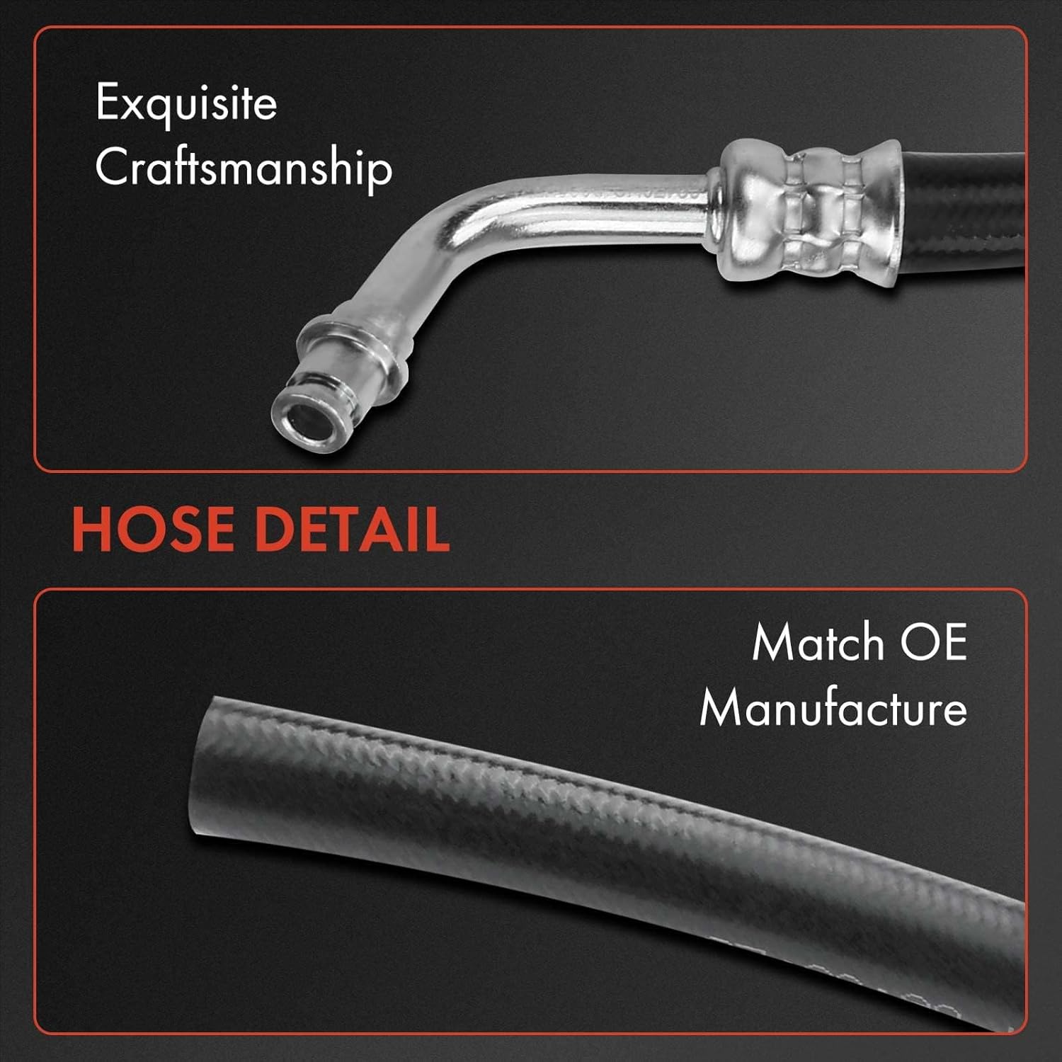 A-Premium Power Steering Return Hose Line Assembly Compatible with Hummer H3 2006-2010, H3T 2009-2010, 3.5L 3.7L, Gear To Cooler