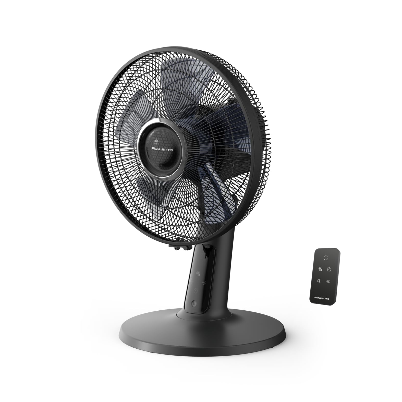 Rowenta Turbo Silence Extreme+ Tischventilator, 32 dB(A), leistungsstarker Luftstrom bis 7,5 m, 5 Geschwindigkeiten & 2 Modi, 120° Oszillation, Fernbedienung, 8h Timer, VU2750F0