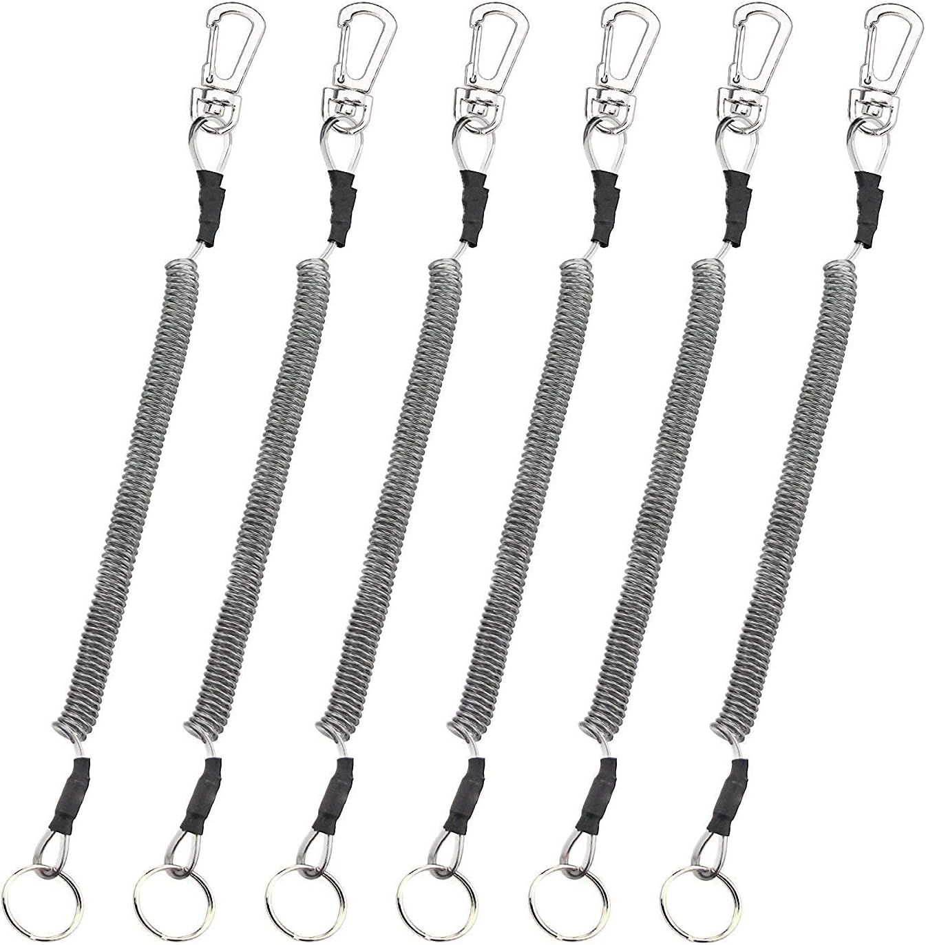 Booms Fishing T02 Heavy Duty Coil Lanyards and T04 Tool Lanyards