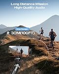 Wireless Lavalier Microphone for iPhone iPad Android, 100FT Range Noise Cancellation Clip-on Mic with Long Battery Life for YouTube TikTok Podcast Interview Vlogging, USB-C Lav Mic for Laptop Computer