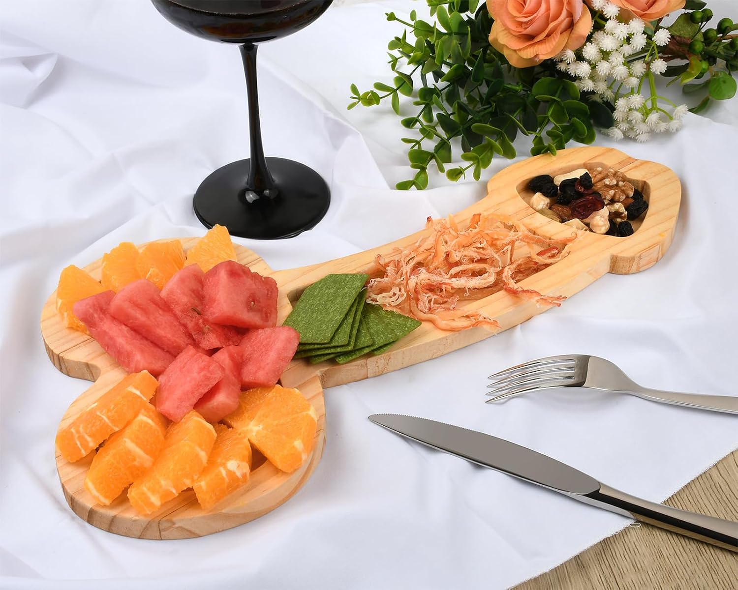 DS. DISTINCTIVE STYLE Funny Charcuterie Boards, Novelty Large Charcuterie Cheese Board, Aperitif Board Perfect for Storing Cheese, Snacks, Sausages, and Fruits
