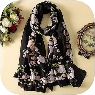 Scarf 100% Silk Scarf Women Scarves Shawl Print Hijab Wrap 18090 Cm - coolthings.us