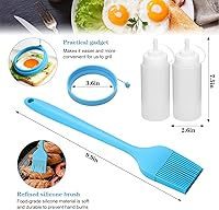 Vista 5 de Flat Top Griddle Accessories Set for Blackstone and Camp Chef, Professional Grill Spatula Set with Burger Spatulas Scraper, BBQ Tool Griddle