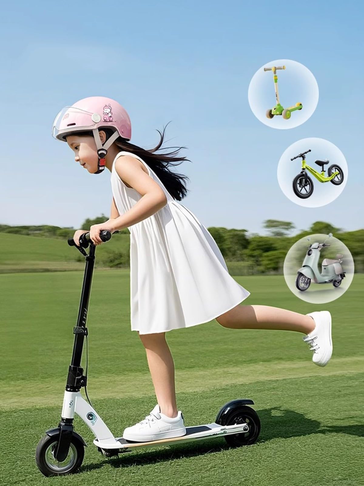 Casque De Moto Ouvert pour Enfants, Demi-Casque Ouvert avec Pare-Soleil, pour Garçons Et Filles, pour Cyclomoteur, Scooter De Rue 5 À 12 Ans Homologué ECE A,48-54CM