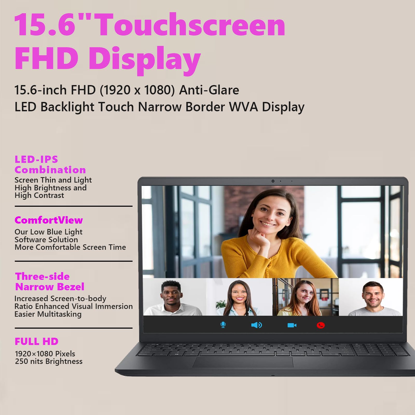 Amazon.com: Dell 2025 15.6'' FHD Touchscreen Laptop Computer