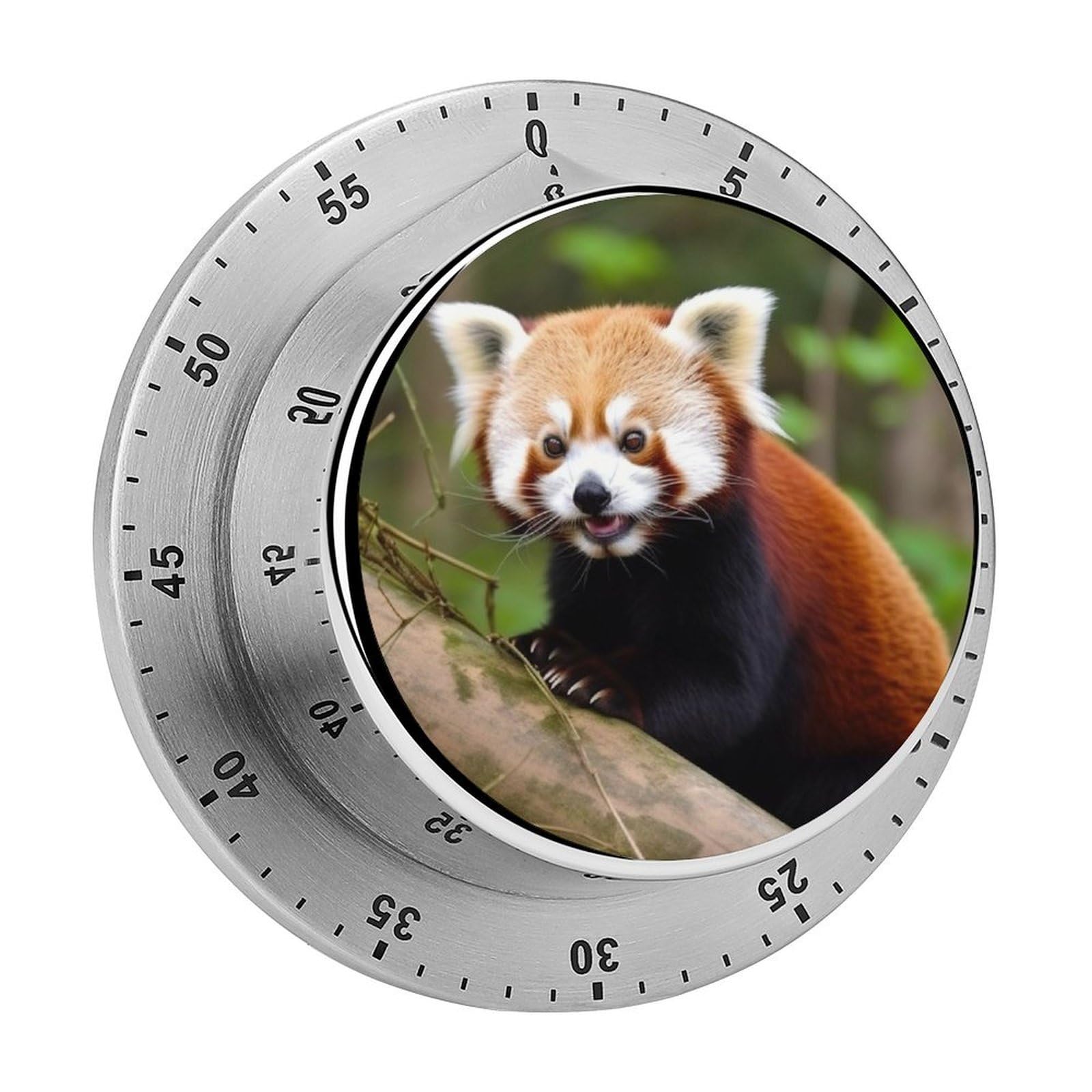 Little Red Panda Kitchen Timer for Cooking,Chef Cooking Timer Clock with Loud Alarm Stainless Steel Countdown Timer No Batteries for Home Baking Cooking