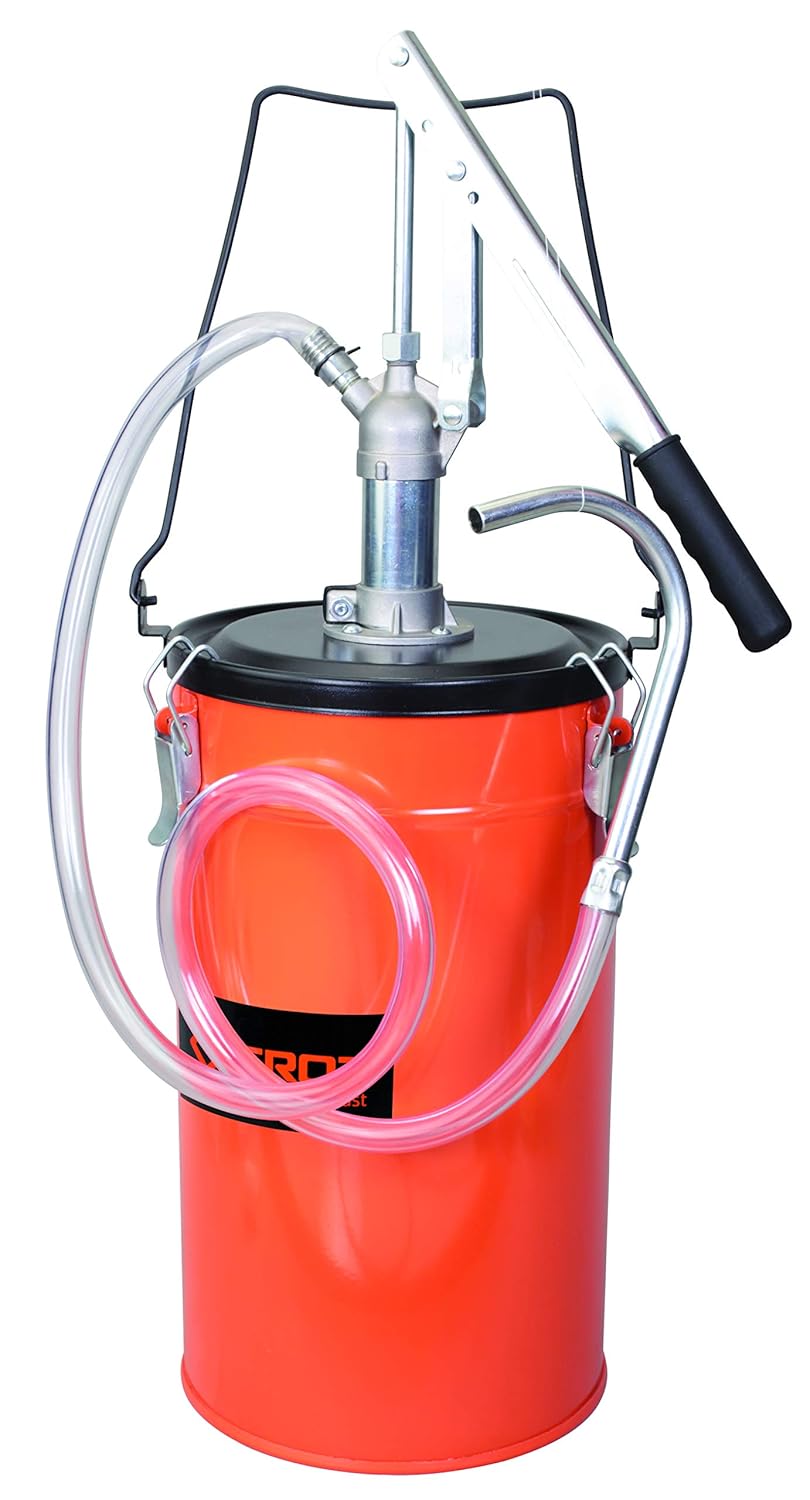 GROZ Bucket Oil Pump with Variable Handle Setting Ideal for dispensing