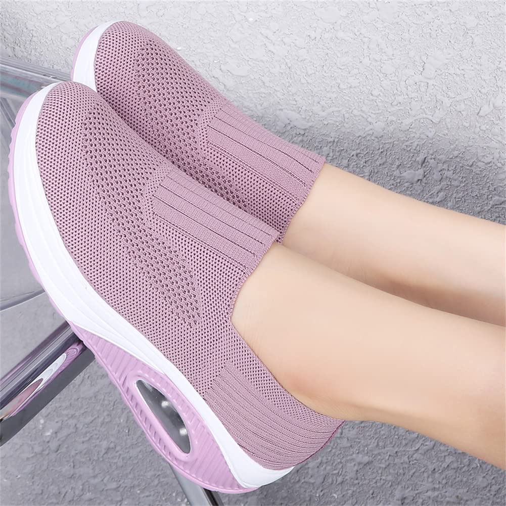 Damskie buty do fitnessu, oddychające buty z siateczki, szybkie zakładanie, buty sportowe, trampki, buty do biegania, czółenka