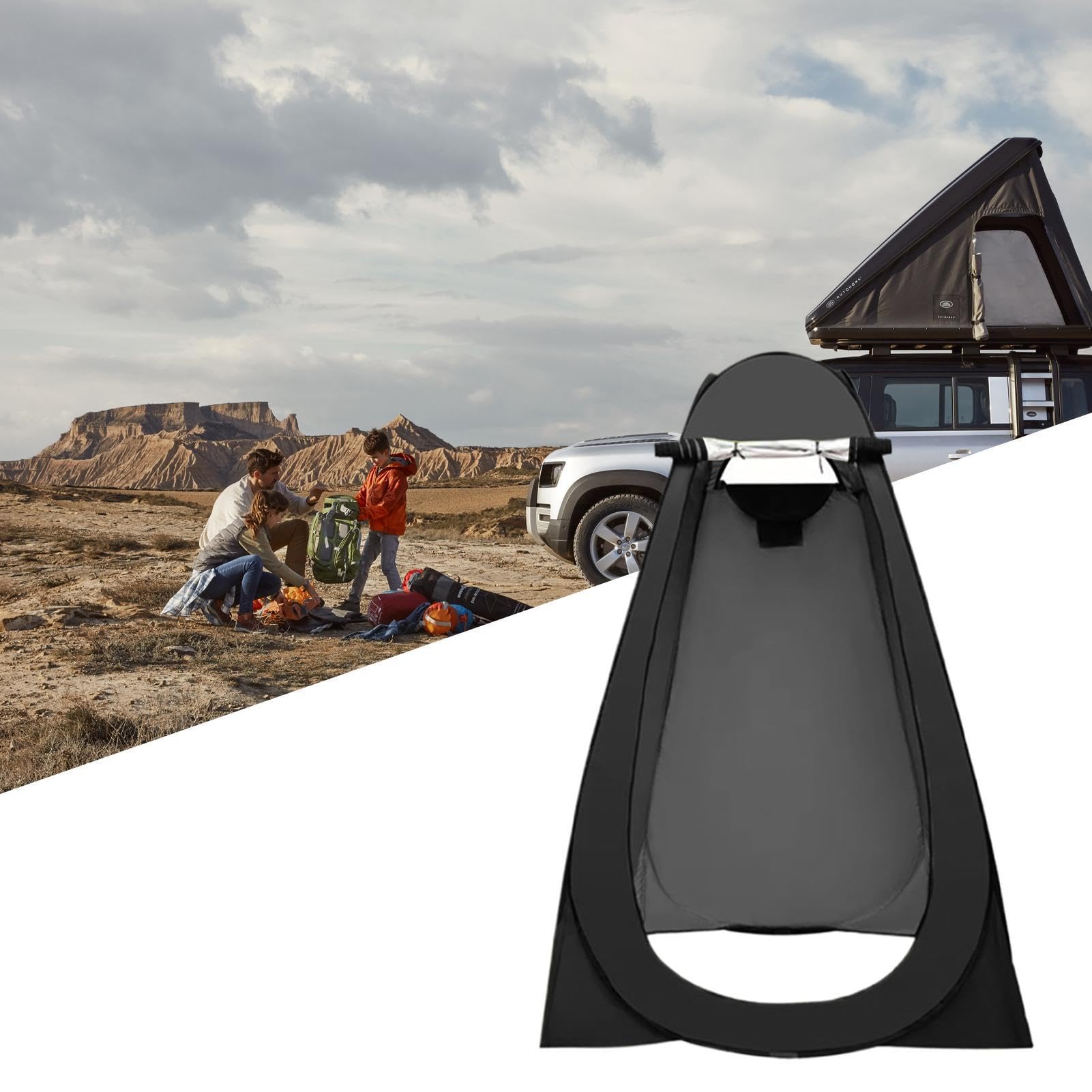 Tenda per la privacy per campeggio, spogliatoio, tenda da doccia all'aperto con finestra di ventilazione, per uomini, donne, adulti, bagno, WC, trasloco, escursioni, viaggi in auto, piscina