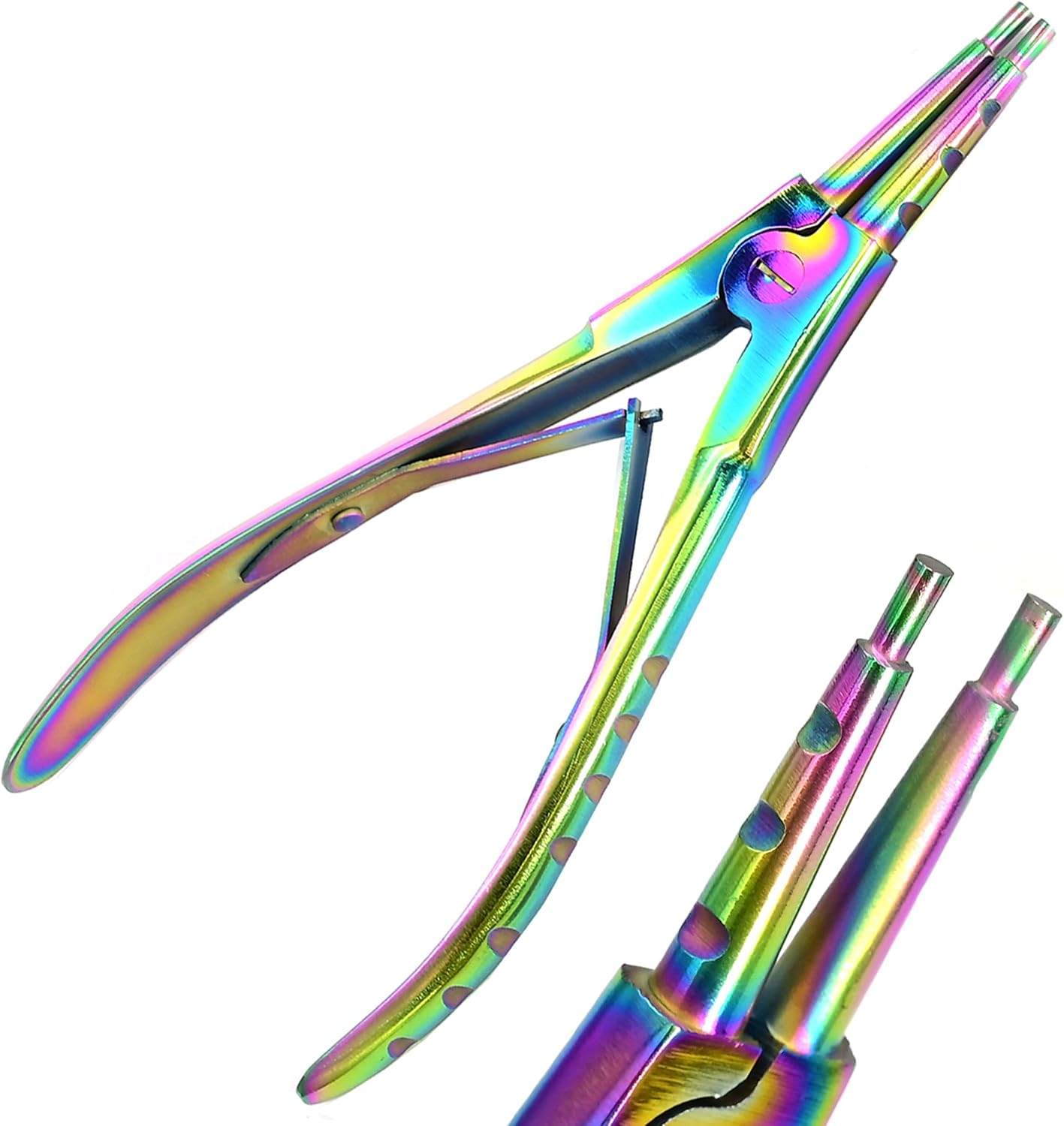 Rainbow Color Reverse Action Bow Opening Pliers Perfect for Opening Jump Rings and Closed Loops