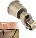 dophee 4Pcs Vintage Bronze Swivel Round Cup Caster, Universal Metal Pulley Wheel Swivel Wheel Caster for Chair Table Sofa Cabinet Furniture Hardware, for 25-30mm/1"-1.18" Wood Legs