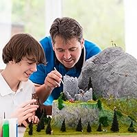 Vista 7 de Testors Cement Plastic Model Glue Adhesive 2-Pack, 6 Fine Detail Miniatures Paint Brushes, Precision Crafting Knife with Extra Blades and Tips