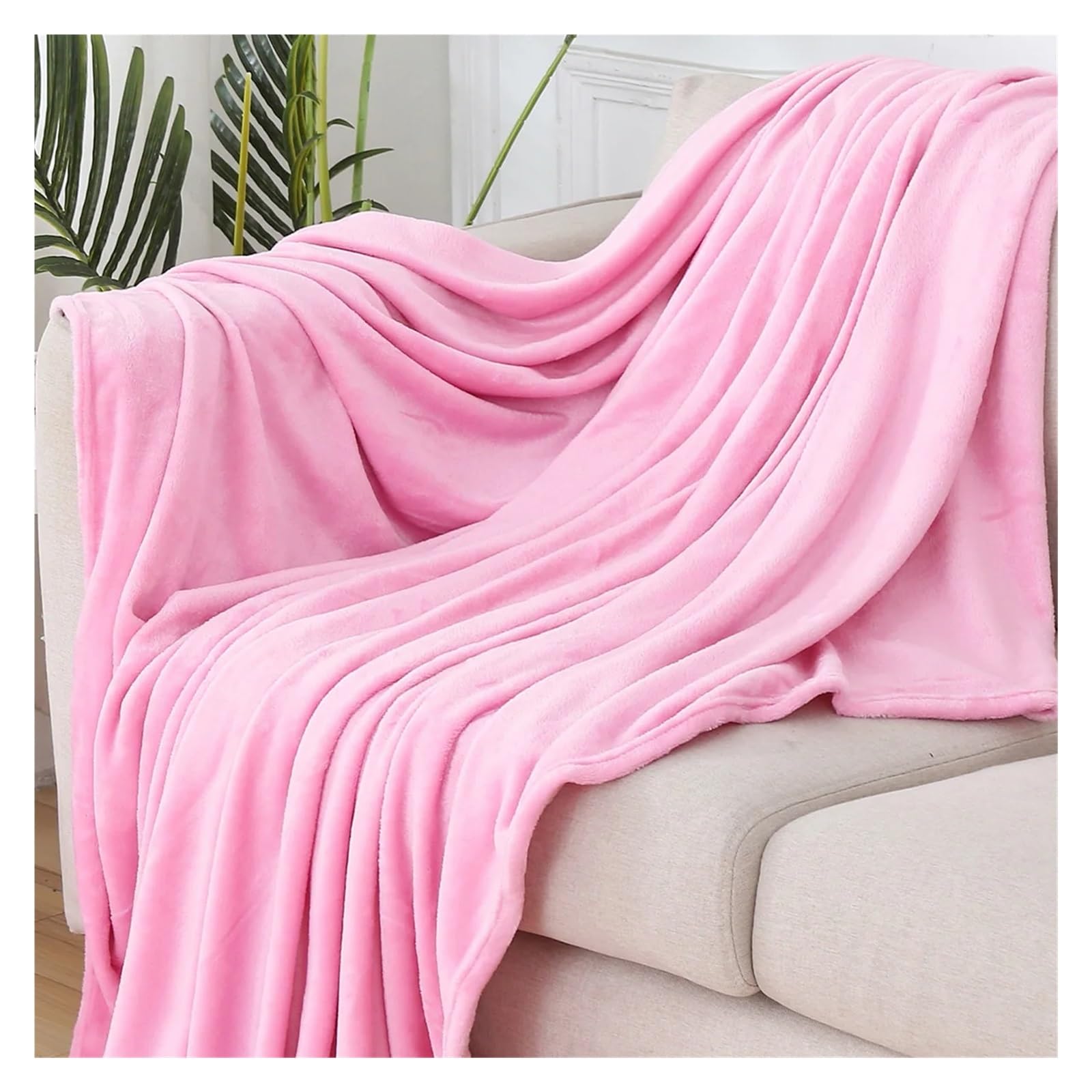 GCYEIDMA Throw Blanket 1pc Throw Blanket for Couch,Soft Fuzzy Fluffy for Bed and Sofa Versatile(Color3,130x150cm)