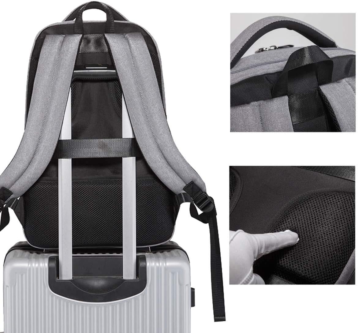 Authentic Crazy Deals Travel Laptop Backpack for Men and Women with Many Big Compartment, Durable Big College School Rucksack Fashion Travel Business Computer Book Bag Backpack with USB Charging Port, Fit 17 Inch Laptop
