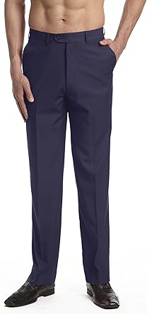 Pantalon de vestir hombre color azul marino Outlet