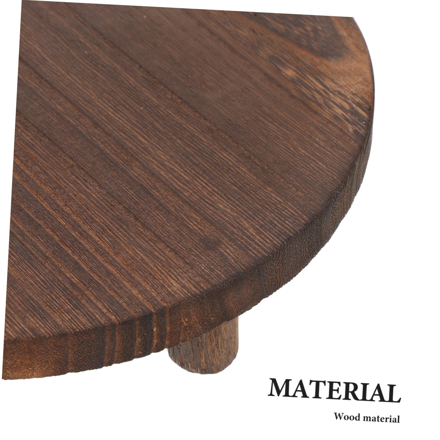 Gatuida 4pezzi Alzata in Legno da Piedistallo Rotondo Espositore in Legno per Piante Opere d Arte Artigianato Supporto Espositivo per Uso Domestico Dettaglio