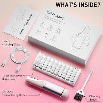Dermaplane Razor for Women Face, Dermaplaning Tool for Face with LED Light